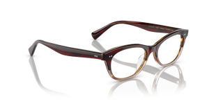 Oliver Peoples Dezerai con montatura Rosso tartarugato sfumato - L'immagine 3