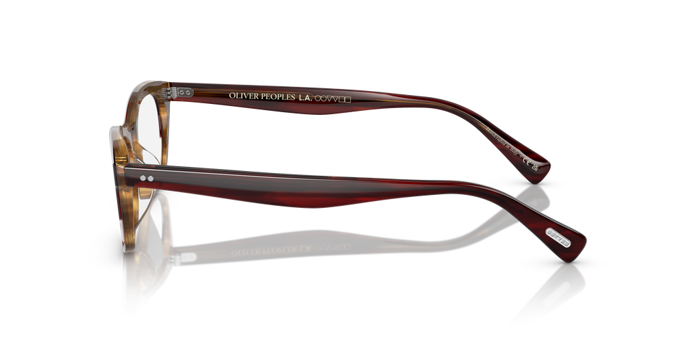 Oliver Peoples Dezerai con montatura Rosso tartarugato sfumato - L'immagine 4