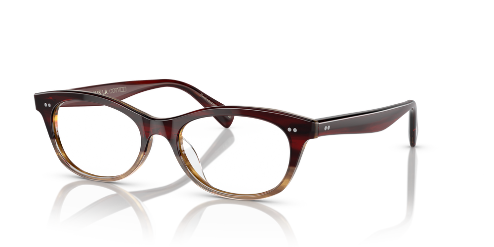 Oliver Peoples Dezerai con montura Rojo y tortuga degradado - El 3