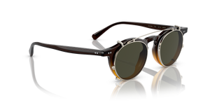 Oliver Peoples OP-13 Clip with Gold frame and Green lenses - Image 5