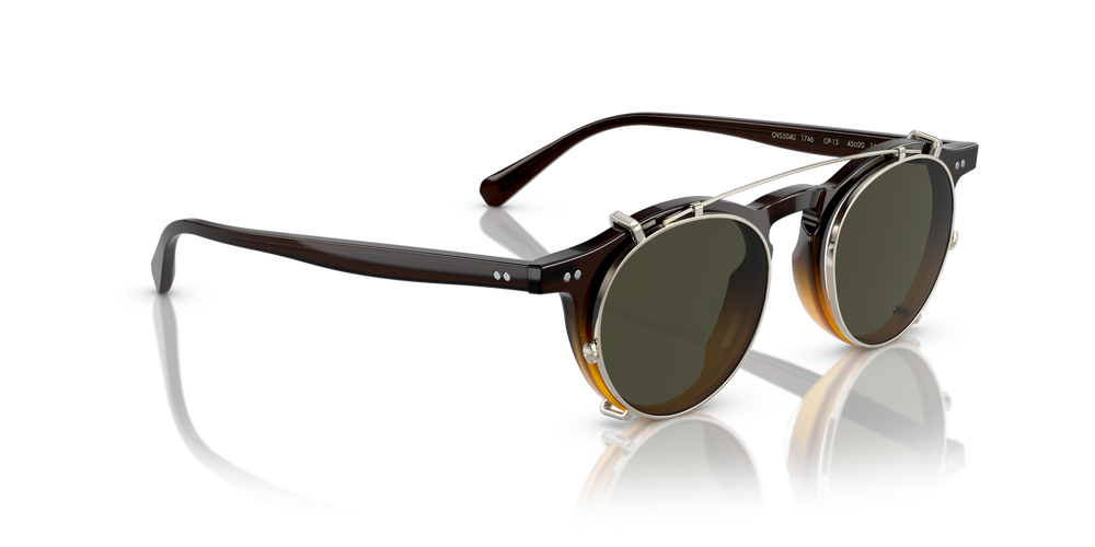 Oliver Peoples OP-13 Clip with Gold frame and Green lenses - image 5