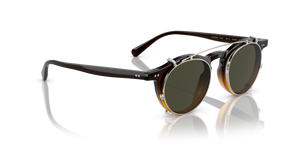 Oliver Peoples OP-13 Clip with Gold frame and Green lenses - image 5