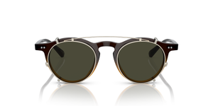 Oliver Peoples OP-13 Clip with Gold frame and Green lenses - Image 4