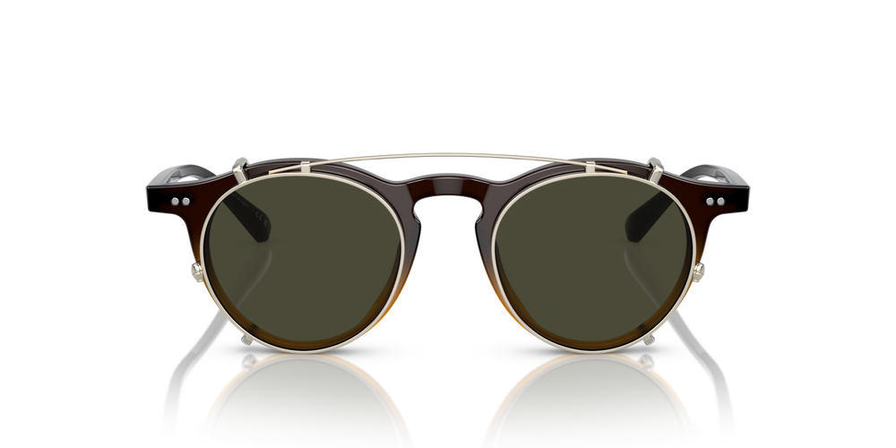 Oliver Peoples OP-13 Clip with Gold frame and Green lenses - image 4