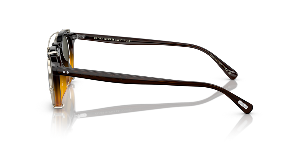 Oliver Peoples OP-13 Clip with Gold frame and Green lenses - image 6