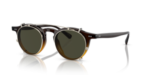 Oliver Peoples OP-13 Clip with Gold frame and Green lenses - Image 3