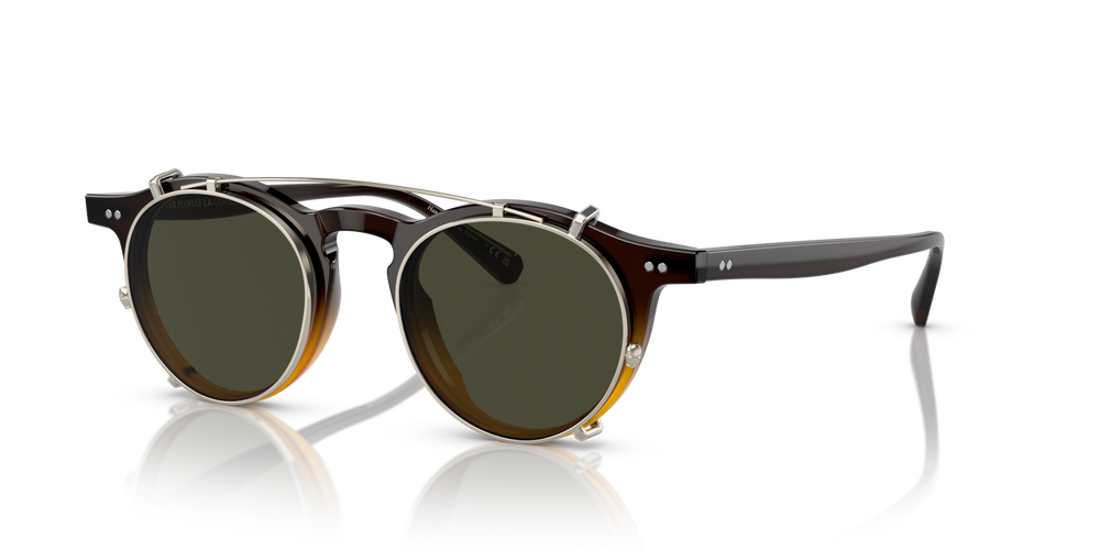 Oliver Peoples OP-13 Clip with Gold frame and Green lenses - image 3