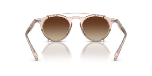 Oliver Peoples OP-13 Clip avec une monture Or et des verres Brun - L'image 7