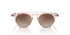 Oliver Peoples OP-13 Clip、ゴールドフレーム、ブラウンレンズ - 画像 3