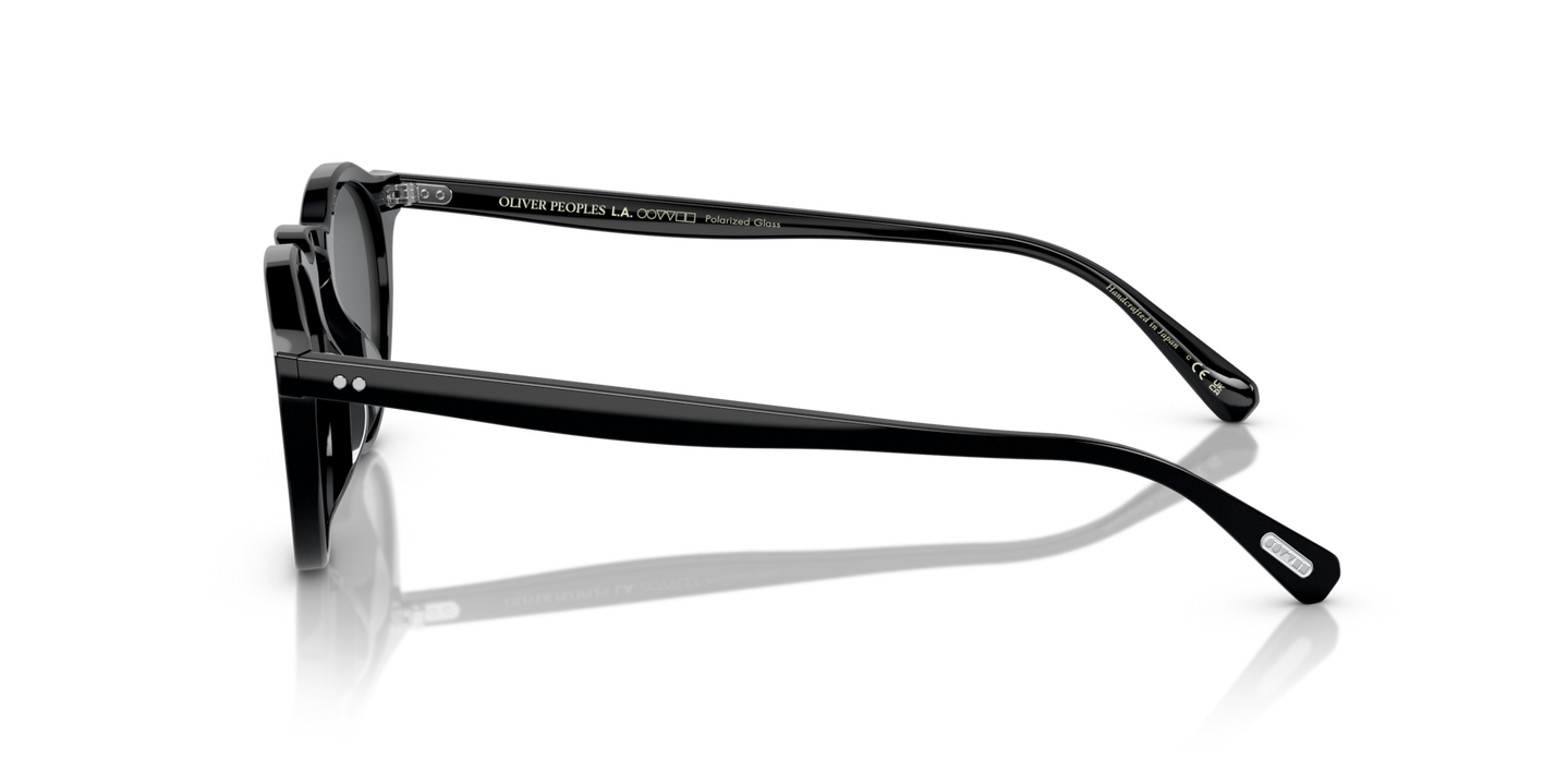 Oliver Peoples OP-13 Sun with Black frame and Grey lenses - Image Genuine Pins
