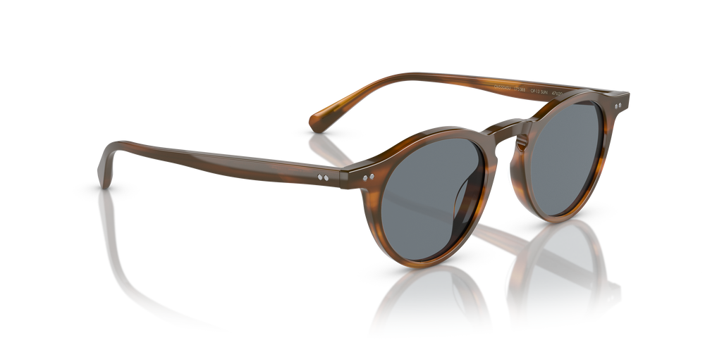 Sie Oliver Peoples OP-13 Sun mit Sycamore Gestell und Blau Gläsern - Bild 3