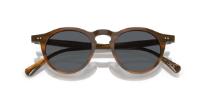Sie Oliver Peoples OP-13 Sun mit Sycamore Gestell und Blau Gläsern - bild 6