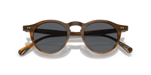 Oliver Peoples OP-13 Sun with Sycamore frame and Blue lenses - Image 7