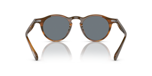Oliver Peoples OP-13 Sun with Sycamore frame and Blue lenses - Image 5