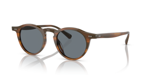 Oliver Peoples OP-13 Sun with Sycamore frame and Blue lenses - Image 1