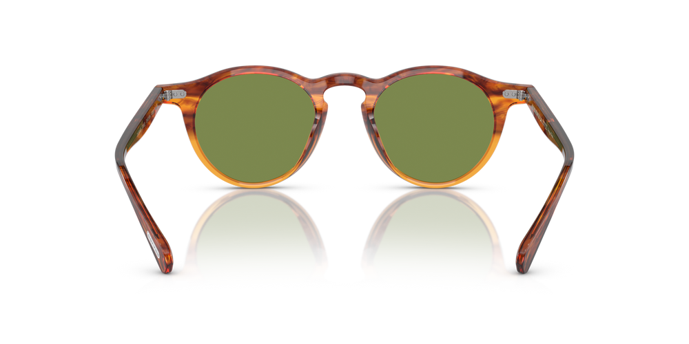 Oliver Peoples OP-13 Sun with Dark Amber Gradient frame and Green lenses - image 5