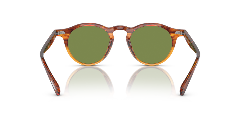 Oliver Peoples OP-13 Sun con montatura Dark Amber Gradient e lenti  Verde - L'immagine 5