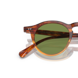 Oliver Peoples OP-13 Sun with Dark Amber Gradient frame and Green lenses - Variant