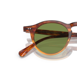 Oliver Peoples OP-13 Sun with Dark Amber Gradient frame and Green lenses - Variant