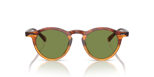 Oliver Peoples OP-13 Sun con montatura Dark Amber Gradient e lenti  Verde - L'immagine 2