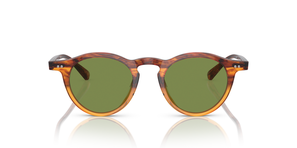 Oliver Peoples OP-13 Sun with Dark Amber Gradient frame and Green lenses - image 2