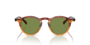 Oliver Peoples OP-13 Sun with Dark Amber Gradient frame and Green lenses - image 2