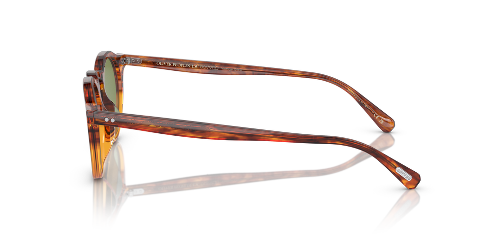 Oliver Peoples OP-13 Sun with Dark Amber Gradient frame and Green lenses - Image 4
