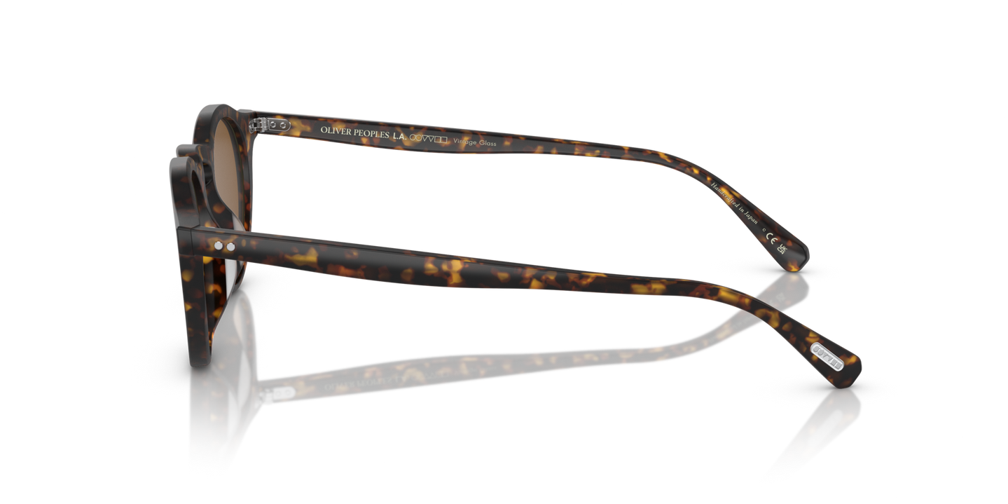Oliver Peoples OP-13 Sun with Semi-Matte Atago Tortoise frame and Brown lenses - Image Genuine Pins