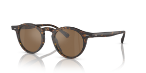 Oliver Peoples OP-13 Sun with Semi-Matte Atago Tortoise frame and Brown lenses - Image 1