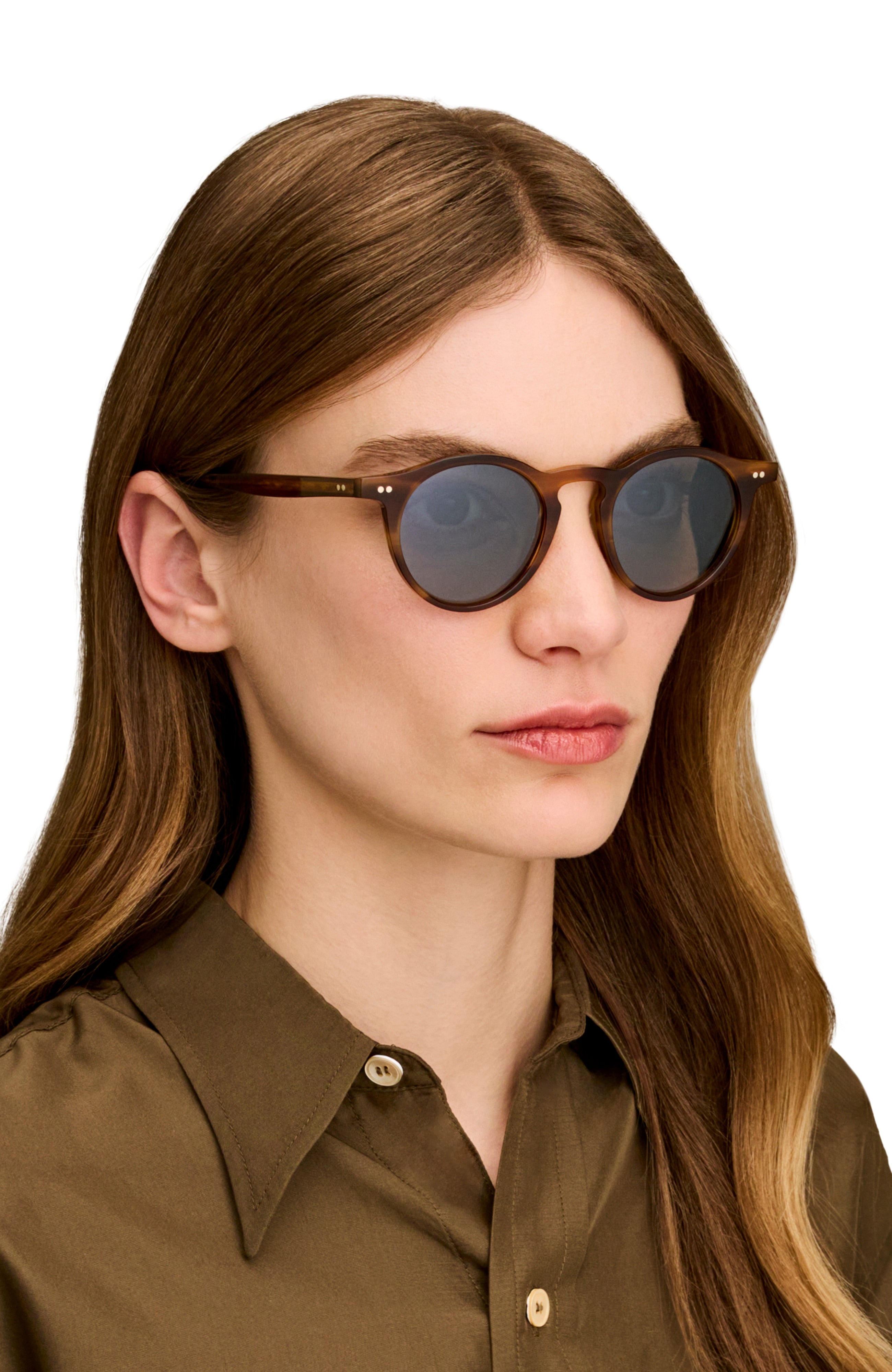 Oliver Peoples OP-13 Sun with Sycamore frame and Indigo