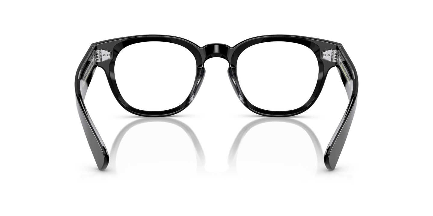Oliver Peoples Allenby mit Schwarz Gestell - Bild Stegplättchen