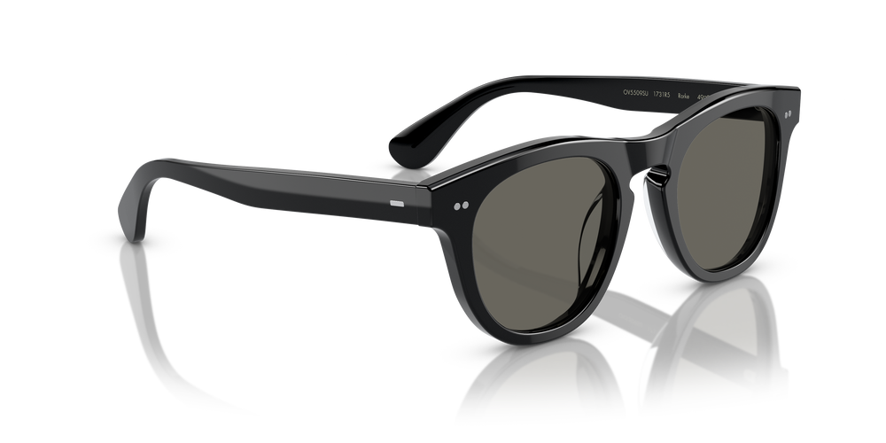 Oliver Peoples Rorke avec une monture Noir et des verres Gris - L'image 3