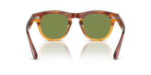Sie Oliver Peoples Rorke mit Dark Amber Gradient Gestell und Grün Gläsern - Das Bild 5