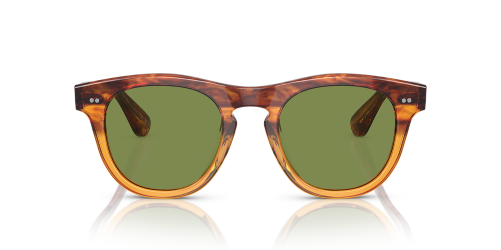 Oliver Peoples Rorke with Dark Amber Gradient frame and Green lenses - image 2