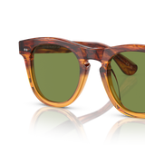 Oliver Peoples Rorke with Dark Amber Gradient frame and Green lenses - Variant
