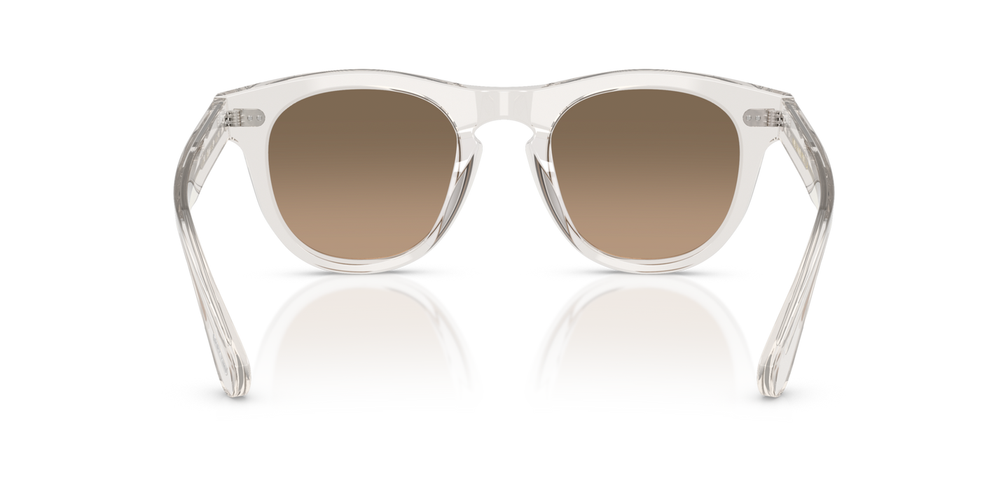 Oliver Peoples Rorke with Gravel frame and Brown lenses - Image Nosepads