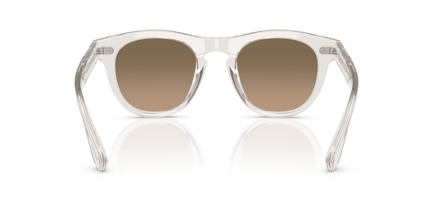Oliver Peoples Rorke with Gravel frame and Brown lenses - Image Nosepads