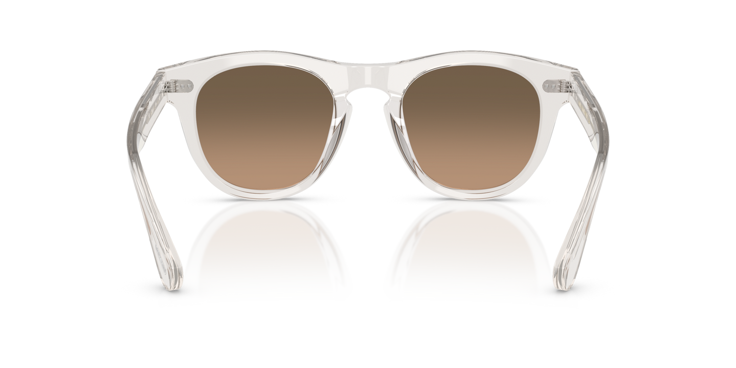 Oliver Peoples Rorke with Gravel frame and Brown lenses - Image Nosepads