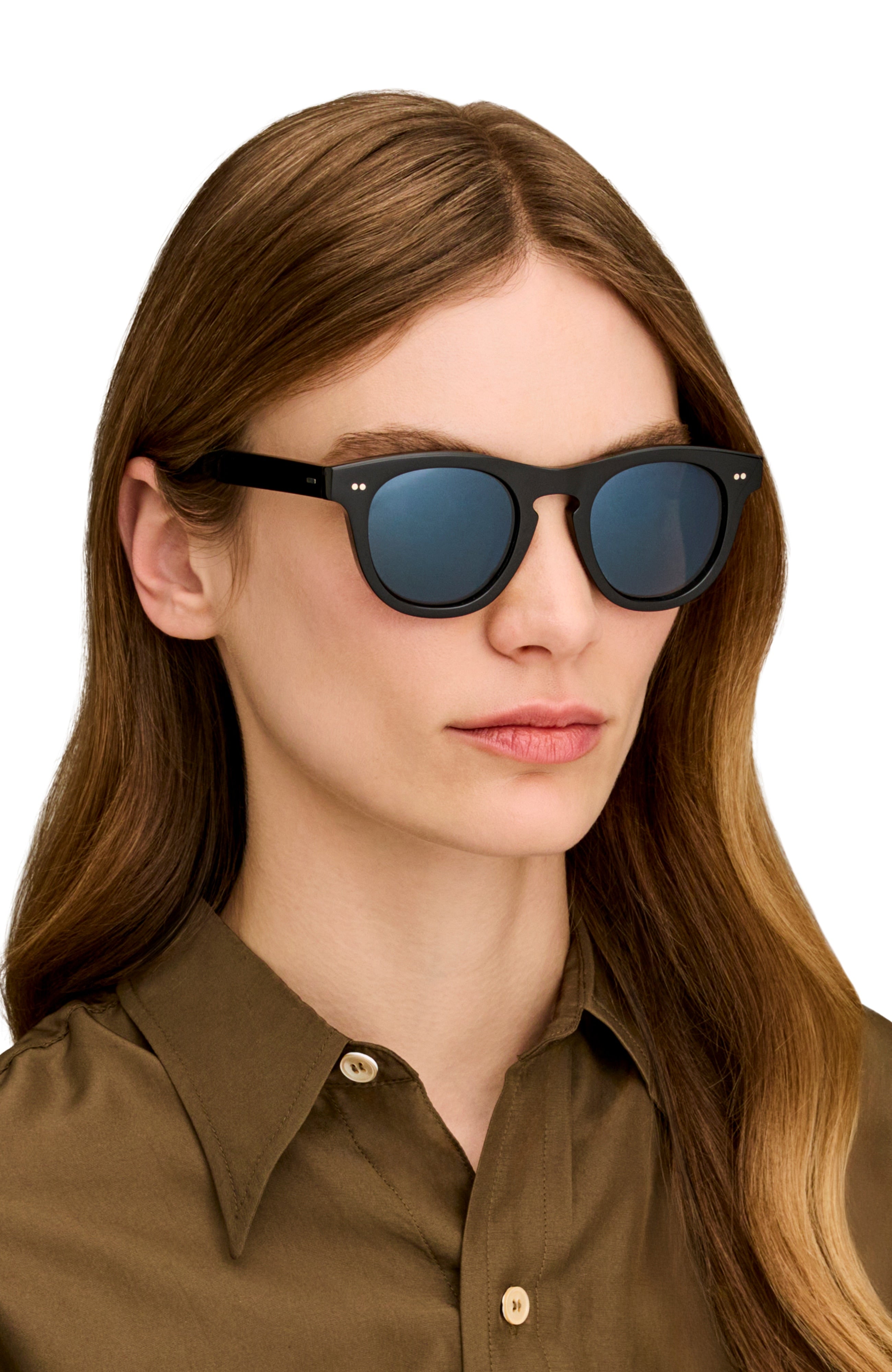 Oliver Peoples Rorke with Twilight Gradient frame and Regal Blue