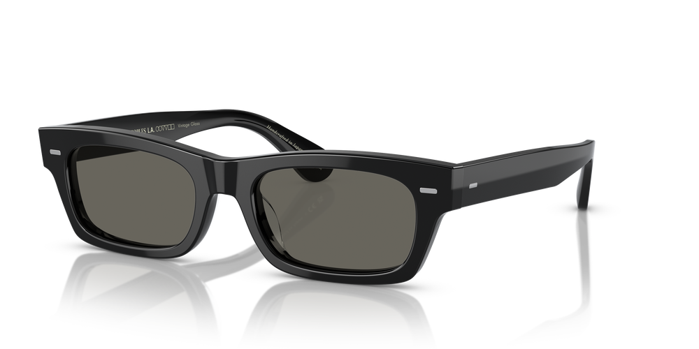 Sie Oliver Peoples Davri mit Schwarz Gestell und Grau Gläsern - Das Bild 2