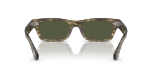 Oliver Peoples Davri with Soft Olive Bark frame and Green lenses - Image 5