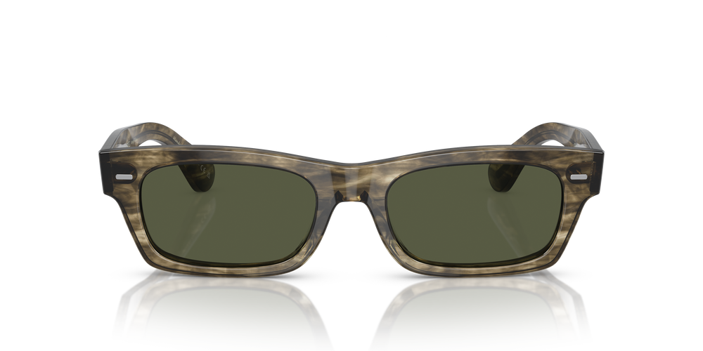 Oliver Peoples Davri con montatura Bark verde oliva tenue e lenti  Verde - L'immagine 2