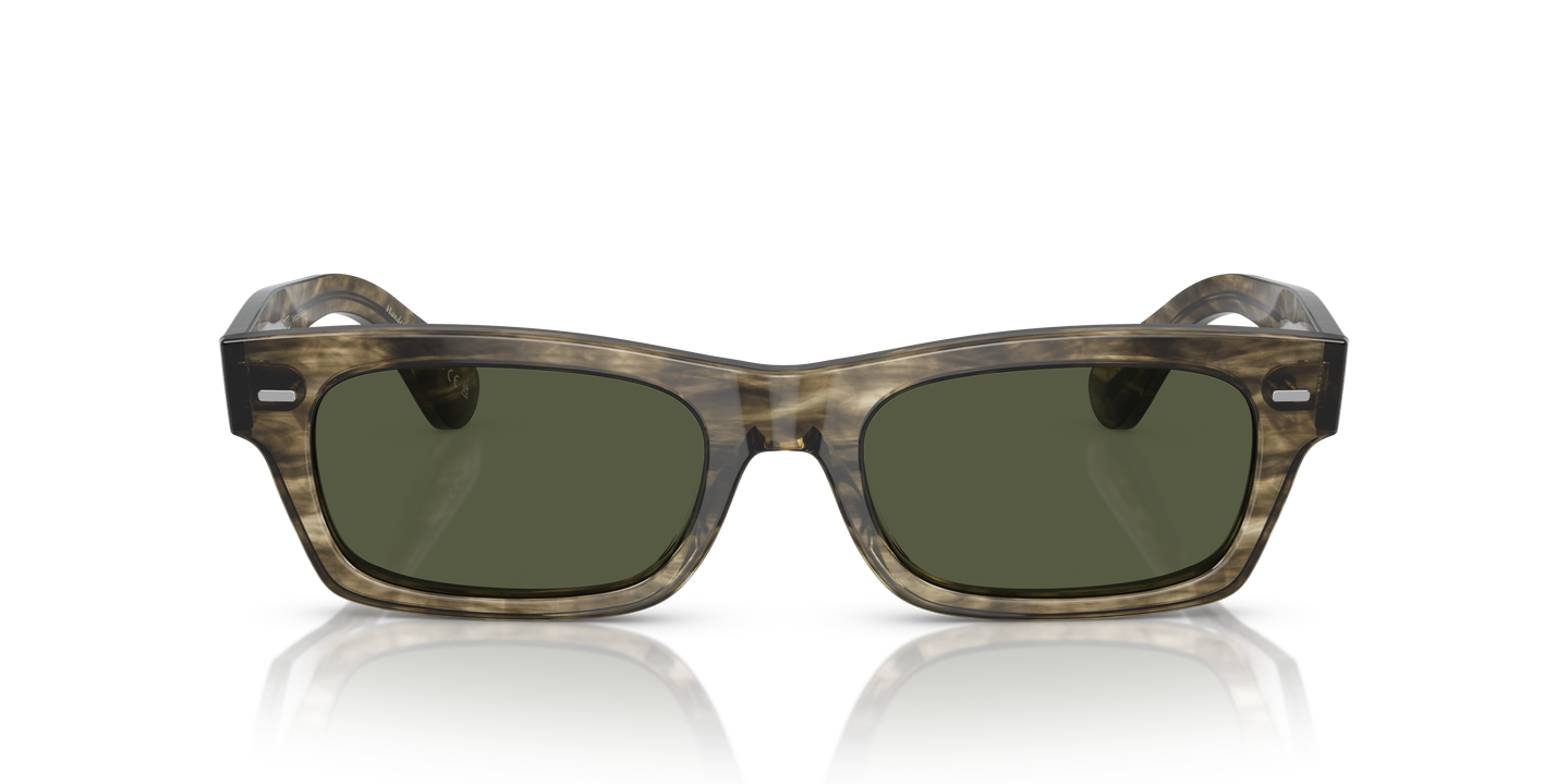 Oliver Peoples Davri with Soft Olive Bark frame and G-15 lenses