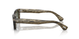 Oliver Peoples Davri con montatura Bark verde oliva tenue e lenti  Verde - L'immagine 4