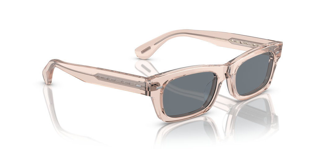 Sie Oliver Peoples Davri mit Cherry Blossom Gestell und Blau Gläsern - Das Bild 3