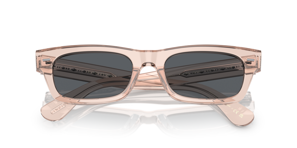 Sie Oliver Peoples Davri mit Cherry Blossom Gestell und Blau Gläsern - Das Bild 6