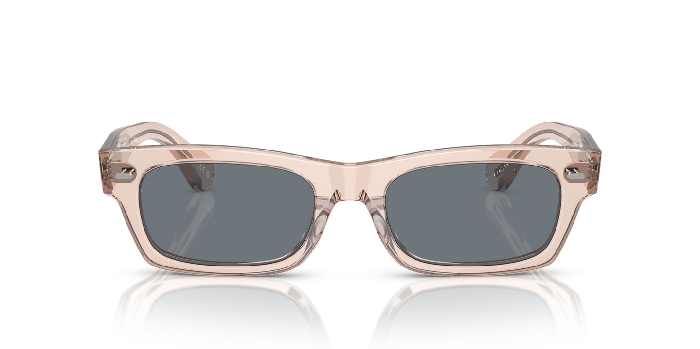 Oliver Peoples Davri with Cherry Blossom frame and Blue lenses - Image Material 