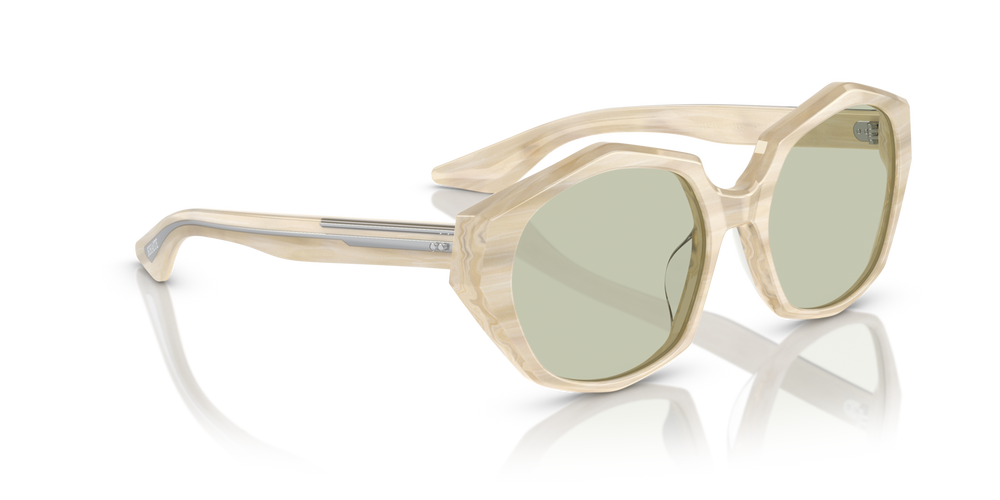 Oliver Peoples 1971C with Beige Silk frame and Green lenses - image 3