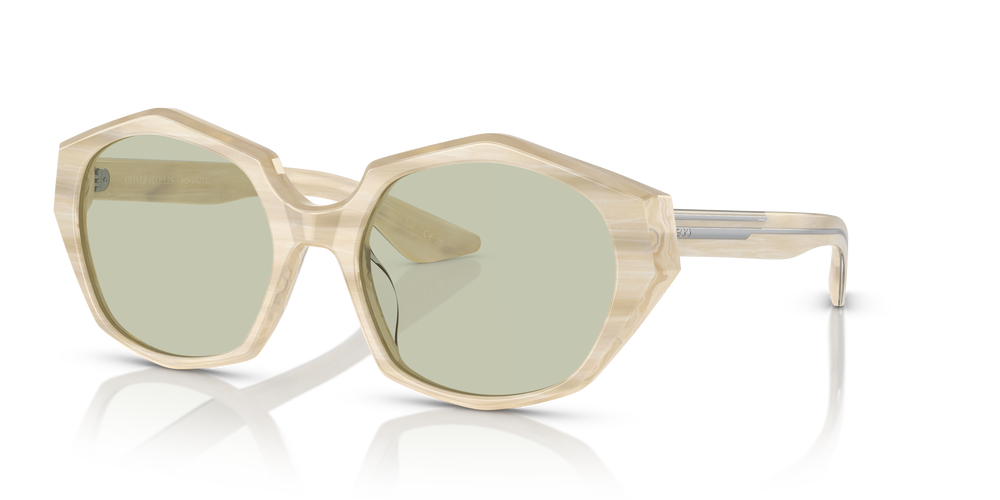 Oliver Peoples 1971C with Beige Silk frame and Green lenses - Image 3