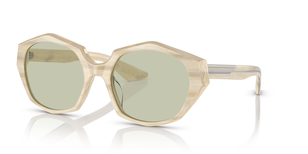 Oliver Peoples 1971C avec une monture Satiné beige et des verres Vert - image 2
